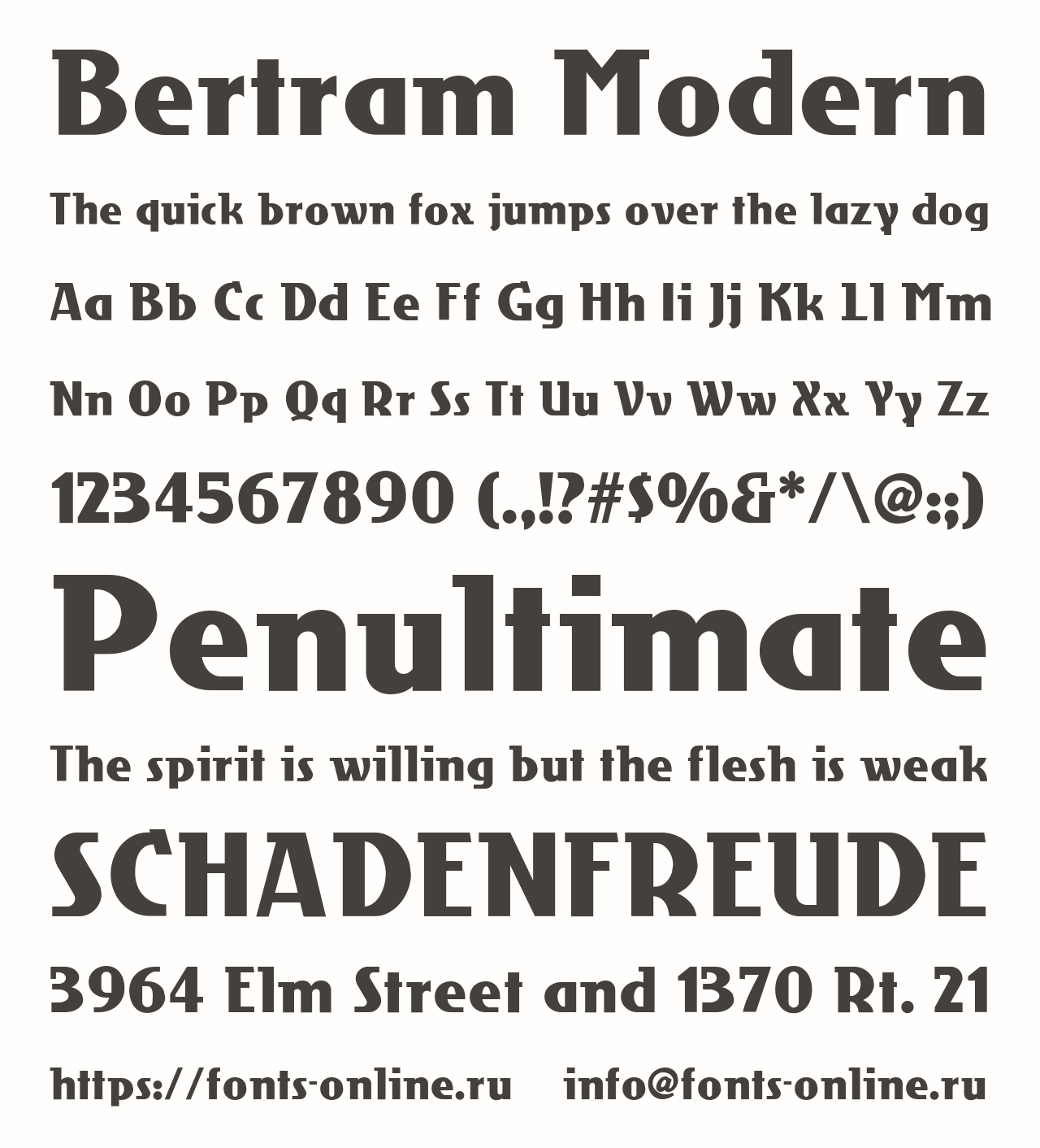 Bertram Modern Free Font Download